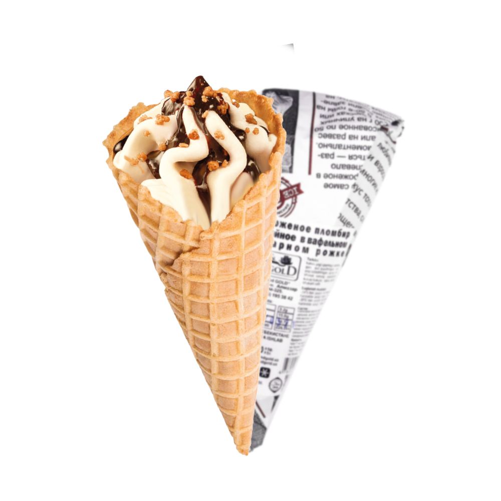 Ice & Gold gazeta plombir muzqaymoqlari 130 g assortimentda