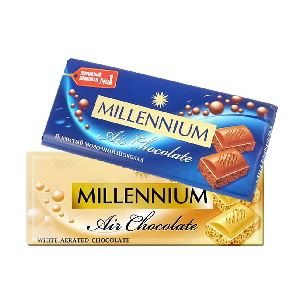 Millennium shokoladlari 90 g assortimentda