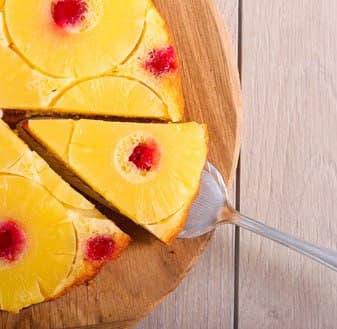Творожный пирог с ананасами
