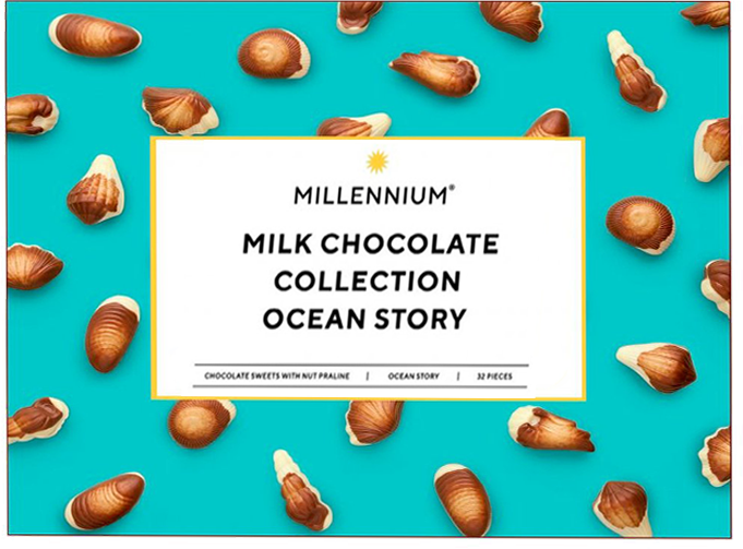 Konfetlar Shokoladli Ocean Story 340 gr Millennium