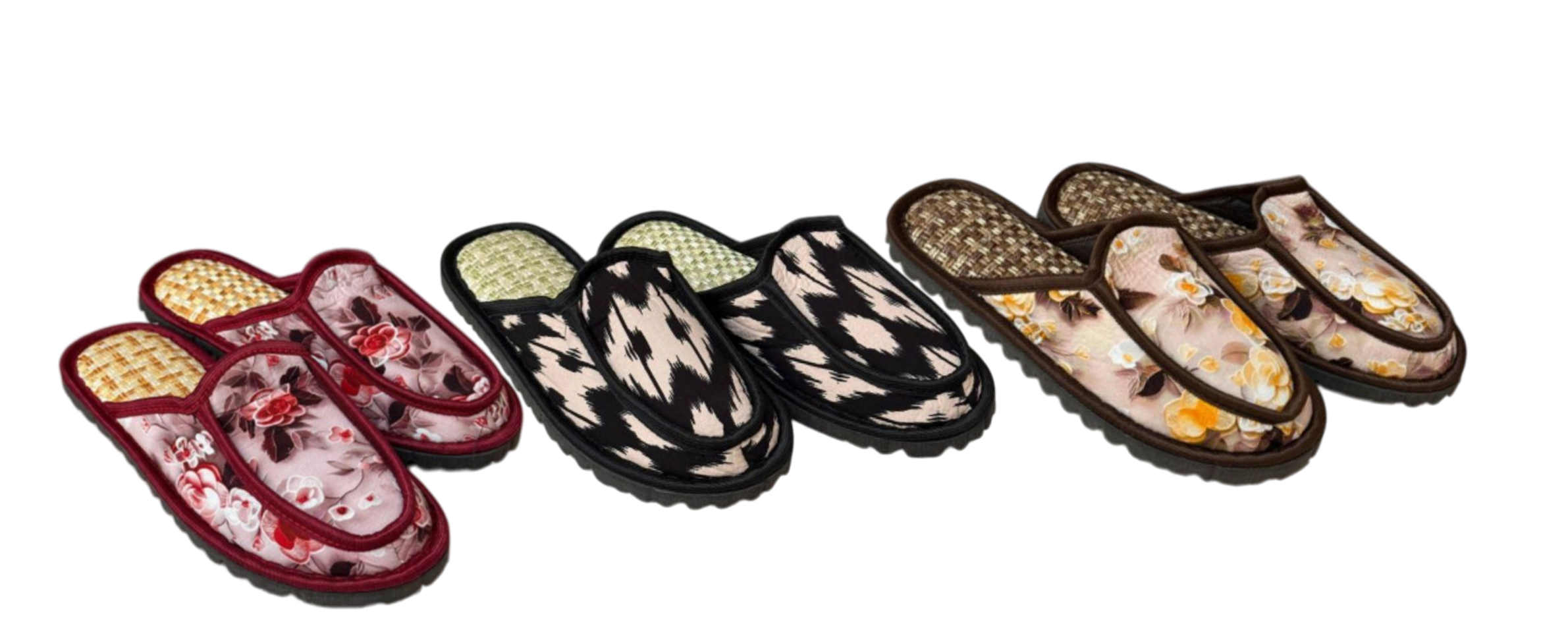 Женские текстильные домашние тапочки / В ассортименте, размеры 36 до 40