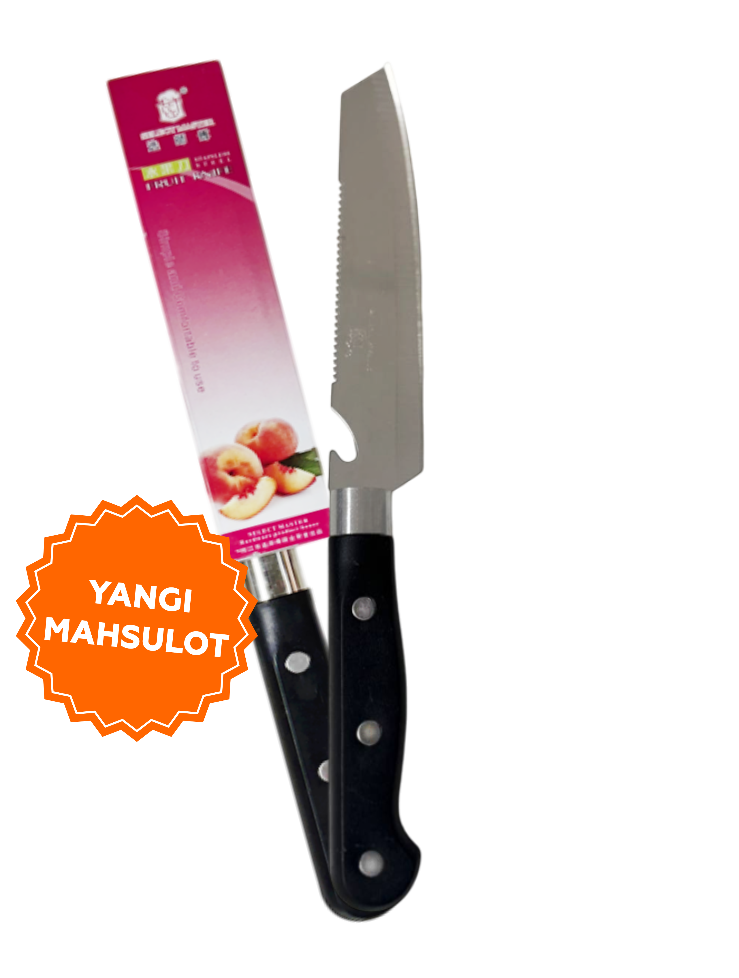 Kitchen knife 24 sm, blade 15.2*2.5 sm, 1 pc, 3-in-1