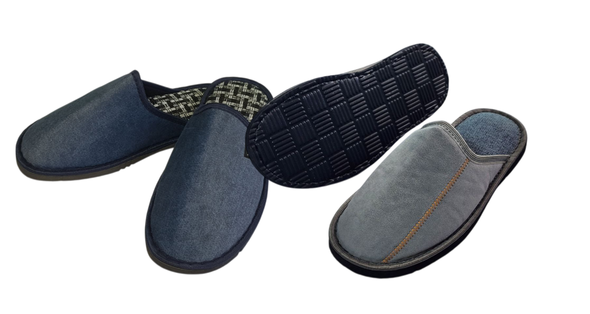 Мужские текстильные домашние тапочки / В ассортименте, размеры 41 до 45